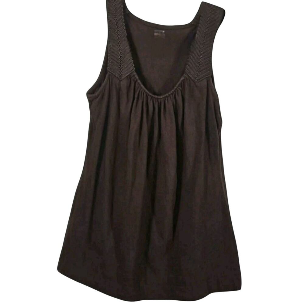 Whimsigoth Fairy Grunge Brown Embellished Tank Top M Longline Tunic Boho Goblin